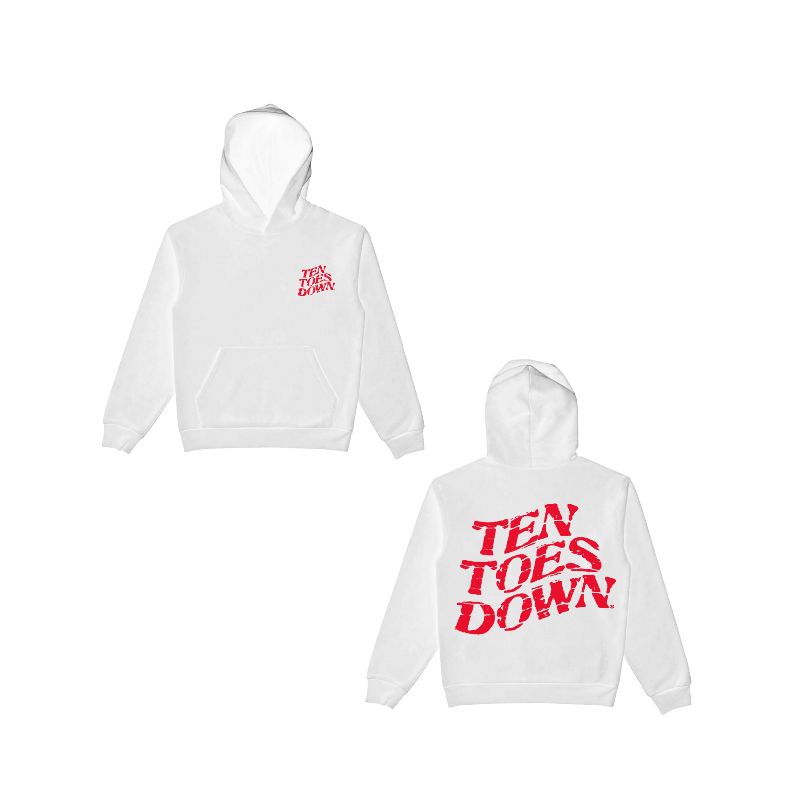 Classic Hoodie Red Splatter Logo