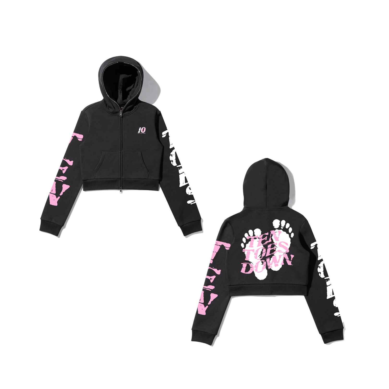 TTD Crop Top Full Zip Body Bag Jacket (Limited Edition)